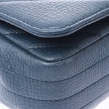 CHANEL Chanel V Stetch Chain Shoulder Bags Dark Blue Gold Gold Furniture, Ladies, Caviar Skin Shoulder Bags AB Ranks used silverware