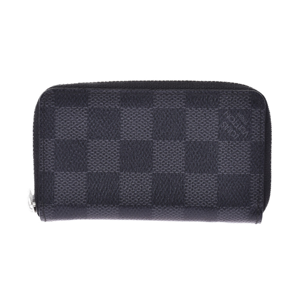 Louis Vuitton graphic zippy coin purse 14137 black / grey mens