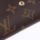 LOUIS VUITTON ルイヴィトンモノグラムポルトフォイユエミリーローズバレリーヌ M61289 Lady's monogram canvas long wallet B rank used silver storehouse