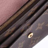 LOUIS VUITTON ルイヴィトンモノグラムポルトフォイユエミリーローズバレリーヌ M61289 Lady's monogram canvas long wallet B rank used silver storehouse