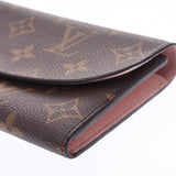 LOUIS VUITTON ルイヴィトンモノグラムポルトフォイユエミリーローズバレリーヌ M61289 Lady's monogram canvas long wallet B rank used silver storehouse