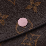 LOUIS VUITTON ルイヴィトンモノグラムポルトフォイユエミリーローズバレリーヌ M61289 Lady's monogram canvas long wallet B rank used silver storehouse