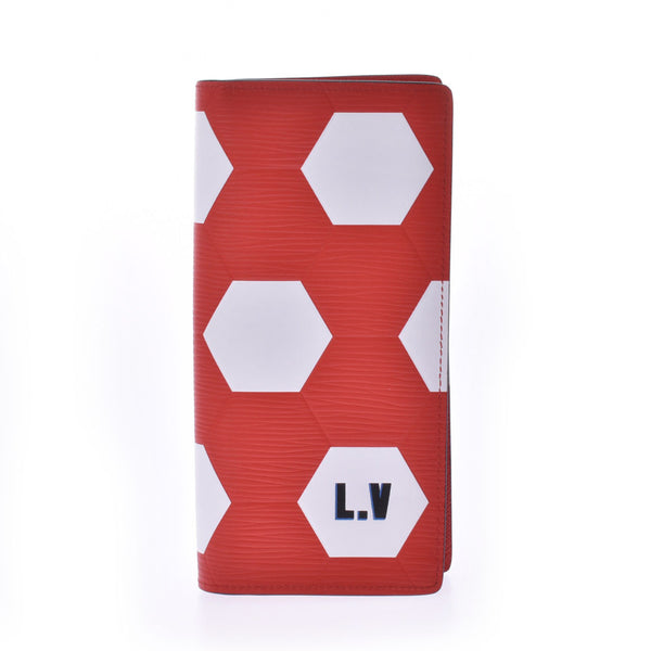 LOUIS VUITTON ルイヴィトンエピポルトフォイユブラザ 2019FIFA World Cup-limited red / white M63230 メンズエピレザー long wallet-free silver storehouse