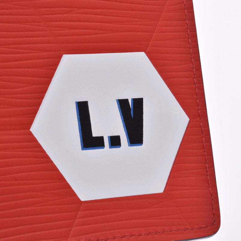 LOUIS VUITTON 路易威登 Epi Porte Fore 2019 国际足联世界杯有限红色/白色 M63230 男士 Epi 皮革长钱包未使用银藏