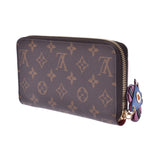 LOUIS VUITTON Louis Vuitton Monogram Totem Jippy Wallet Flamingo Brown/Pink M61364 Unisex Long Wallet Shinto Used Ginzo