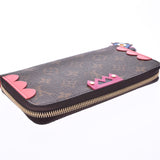 LOUIS VUITTON Louis Vuitton Monogram Totem Jippy Wallet Flamingo Brown/Pink M61364 Unisex Long Wallet Shinto Used Ginzo