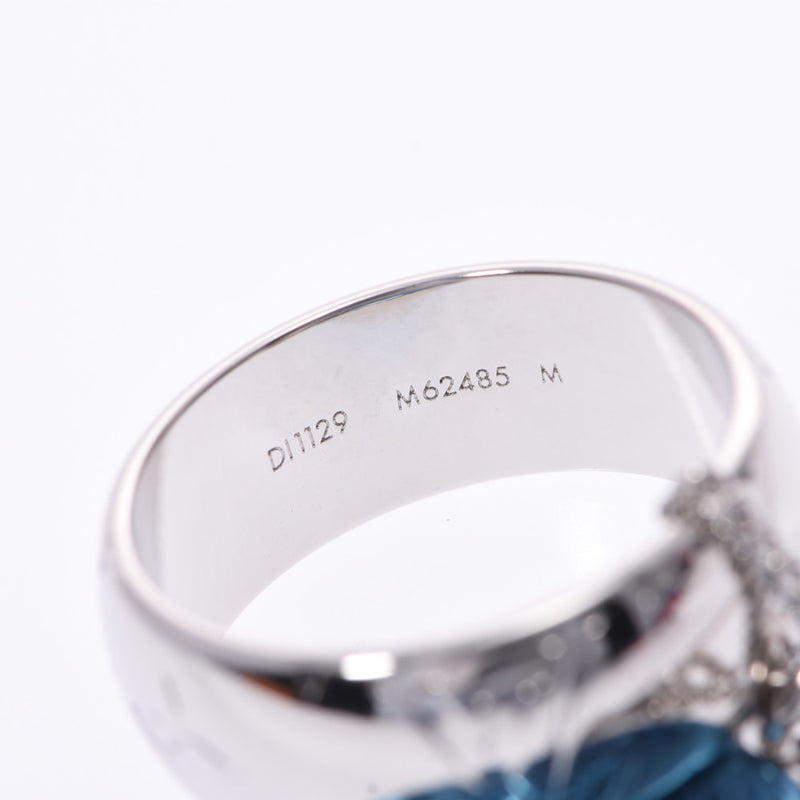 Louis Vuitton ring monogram M62485 size M No. 19 pendant top men's sil