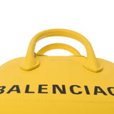 BALENCIAGA バレンシアガヴィルトップハンドルバッグ XXS yellow 550646 lady's leather 2WAY bag A rank used silver storehouse