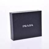 PRADA プラダ ラビットチャーム IDケース付き コンパクトウォレット 黒 1ML023 ユニセックス サフィアーノ 二つ折り財布 未使用 銀蔵