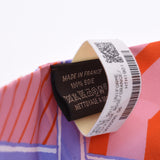 HERMES 爱马仕·特利新标签丝绸游戏 /JEU DE SOIE UNIFORME. 橙色 / 紫色 / 粉红色 女士丝绸 100% 围巾未使用的银仓库