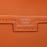 HERMES爱马仕二人组橙色·P刻印（2012年左右）中性雨燕手包A等级二手银藏
