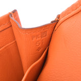 HERMES Jije duo orange □P stamped (around 2012) Unisex Swift clutch bag A rank used Ginzo