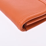 HERMES Jije duo orange □P stamped (around 2012) Unisex Swift clutch bag A rank used Ginzo