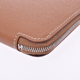 HERMES エルメスアザップロングシルクインゴールドシルバー metal fittings C carved seal (about 2018) レディースヴォーエプソン long wallet-free silver storehouse