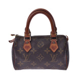 LOUIS VUITTON路易威登Monogram Mini Speedy 2WAY包棕色M41534女士Monogram帆布皮革手提包C等级二手Ginzo