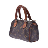 LOUIS VUITTON路易威登Monogram Mini Speedy 2WAY包棕色M41534女士Monogram帆布皮革手提包C等级二手Ginzo