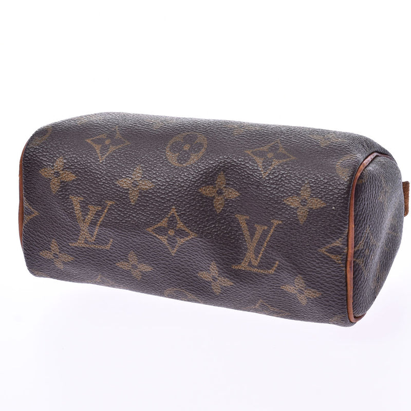 LOUIS VUITTON路易威登Monogram Mini Speedy 2WAY包棕色M41534女士Monogram帆布皮革手提包C等级二手Ginzo