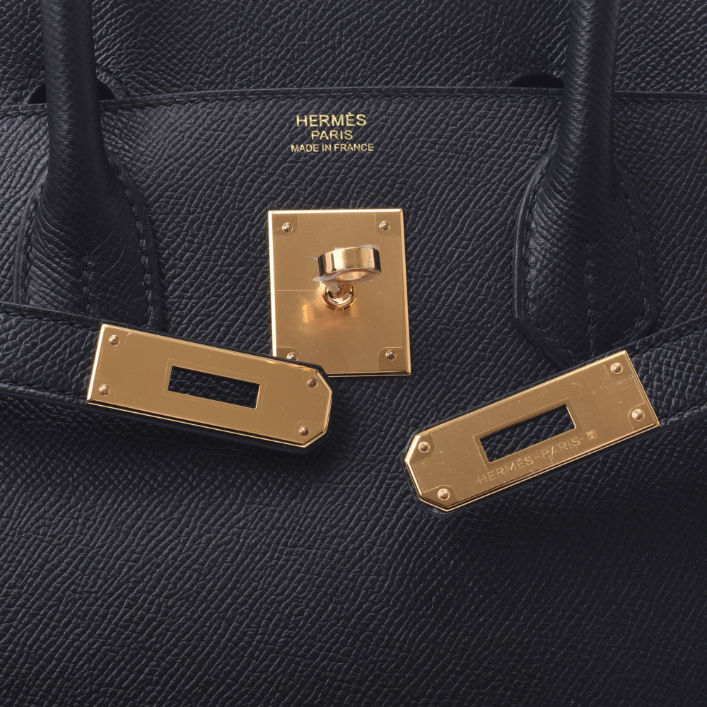 Hermes 3014139 black gold hardware D / D Epson handbag
