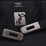 HERMES エルメス バーキン 25 黒 パラジウム金具 C刻印(2018年頃) レディース トゴ ハンドバッグ 未使用 銀蔵