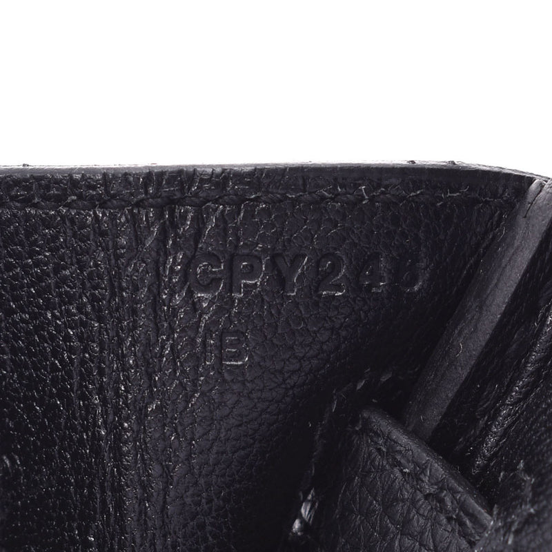 HERMES エルメス バーキン 25 黒 パラジウム金具 C刻印(2018年頃) レディース トゴ ハンドバッグ 未使用 銀蔵