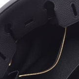 HERMES Hermes Birkin 25, black gold fittings, D carin (around 2019) Ladies Togo Handbag Shinhon Gingzō