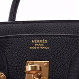 HERMES爱马仕（Hermes）Birkin 25黑色金金属雕花（2019左右）女士Togo手提包New Ginzo