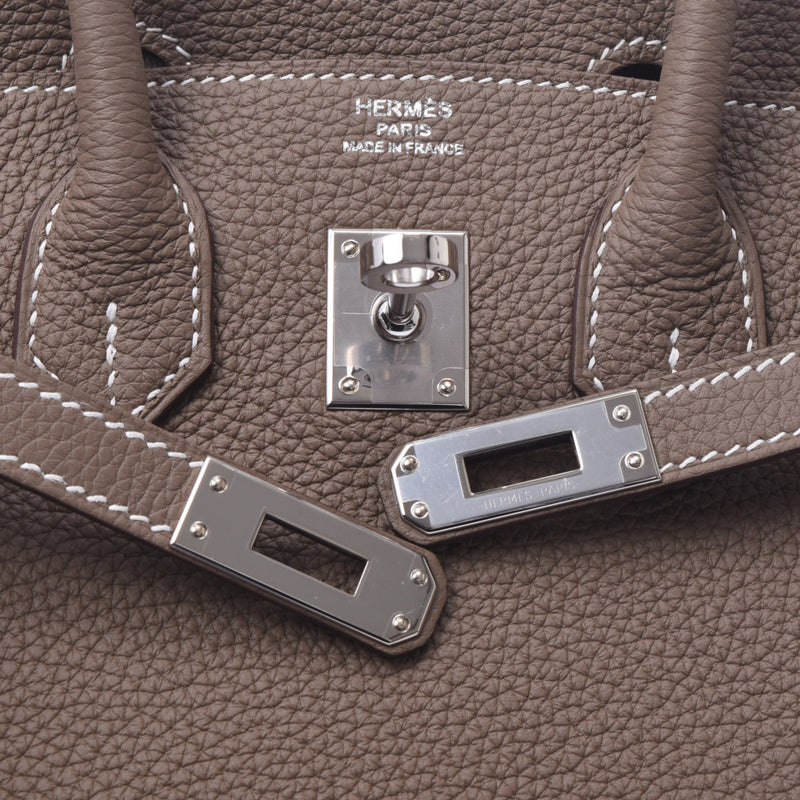 HERMES Hermes Birkin 25 Etup Palladium metal fitting D engraved (around 2019) Ladies Togo Handbag New Ginzo