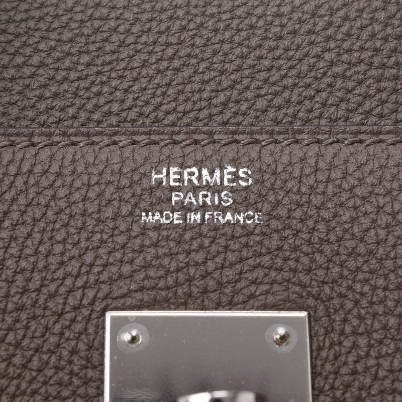30 HERMES Hermes Birkin トープパラジウム metal fittings T carved seal (about 2015) レディーストゴハンドバッグ A ranks used silver storehouse
