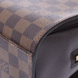 LOUIS VUITTON路易威登Damier Triana棕色N51155女士Damier帆布皮革手提包A级二手Ginzo