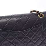 CHANEL シャネル マトラッセ チェーンショルダーバッグ 黒 ゴールド金具 レディース ラムスキン ショルダーバッグ ABランク 中古 銀蔵