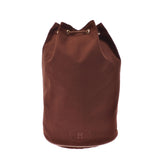 HERMES エルメス ポロションミミル 茶 ユニセックス キャンバス ショルダーバッグ Bランク 中古 銀蔵