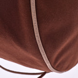 HERMES エルメス ポロションミミル 茶 ユニセックス キャンバス ショルダーバッグ Bランク 中古 銀蔵