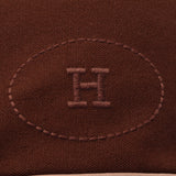HERMES エルメス ポロションミミル 茶 ユニセックス キャンバス ショルダーバッグ Bランク 中古 銀蔵