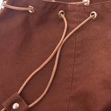 HERMES エルメス ポロションミミル 茶 ユニセックス キャンバス ショルダーバッグ Bランク 中古 銀蔵