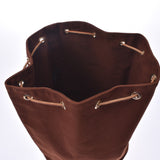 HERMES エルメス ポロションミミル 茶 ユニセックス キャンバス ショルダーバッグ Bランク 中古 銀蔵