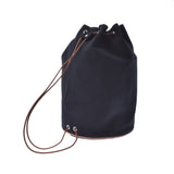 HERMES エルメス ポロションミミル 黒 ユニセックス キャンバス ショルダーバッグ ABランク 中古 銀蔵