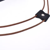 HERMES エルメス ポロションミミル 黒 ユニセックス キャンバス ショルダーバッグ ABランク 中古 銀蔵