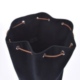 HERMES エルメス ポロションミミル 黒 ユニセックス キャンバス ショルダーバッグ ABランク 中古 銀蔵