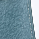 HERMES エルメス エヴリン TPM ブルージーン シルバー金具 □O刻印(2011年頃) レディース ヴォーエプソン ショルダーバッグ Aランク 中古 銀蔵