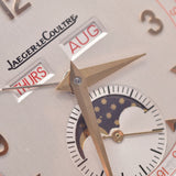 JAEGER-LECOULTRE ジャガー・ルクルト トリプルカレンダー アンティーク 150周年記念 141.008.1 ボーイズ YG/革 腕時計 手巻き シルバー文字盤 ABランク 中古 銀蔵