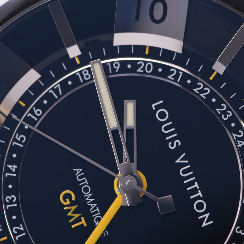 ルイヴィトン 腕時計 タンブール インブラック GMT Q113K