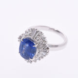 Others Sri Lanka Cornflower Blue Sapphire 4.26ct Diamond 0.496/0.29ct No. 12 Ladies Pt900 Platinum Ring/Ring A Rank Used Ginzo