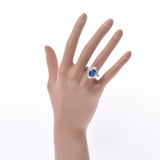 Others Sri Lanka Cornflower Blue Sapphire 4.26ct Diamond 0.496/0.29ct No. 12 Ladies Pt900 Platinum Ring/Ring A Rank Used Ginzo