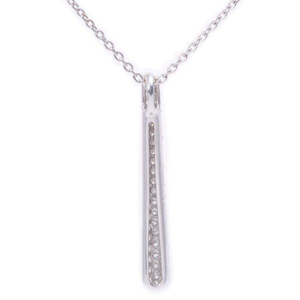 Other I Line Diamond 1.00ct Women's K18WG Necklace A-Rank Used Sinkjo