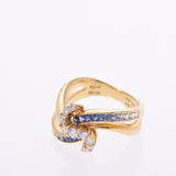 [Financial sales] Other sapphire 0.89ct Diamond 0.33ct Jeunet Junet 12.5 Ladies K18 YG Ring / Ring A-Rank Used Sink