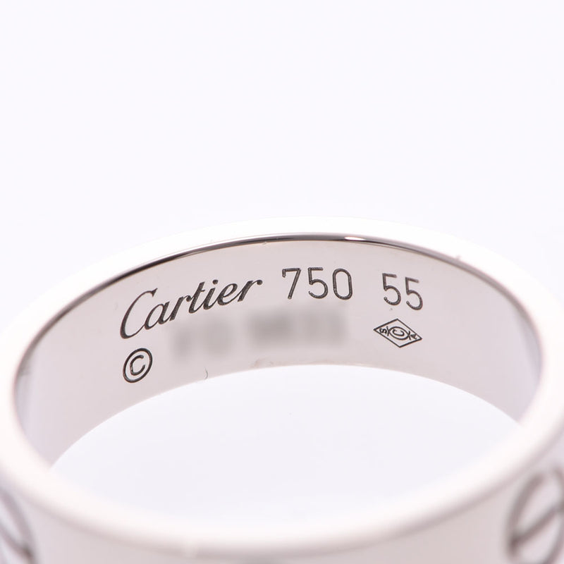 CARTIER 卡地亚爱情戒指 #55 15.5 中性 K18WG 戒指 A 级二手银藏