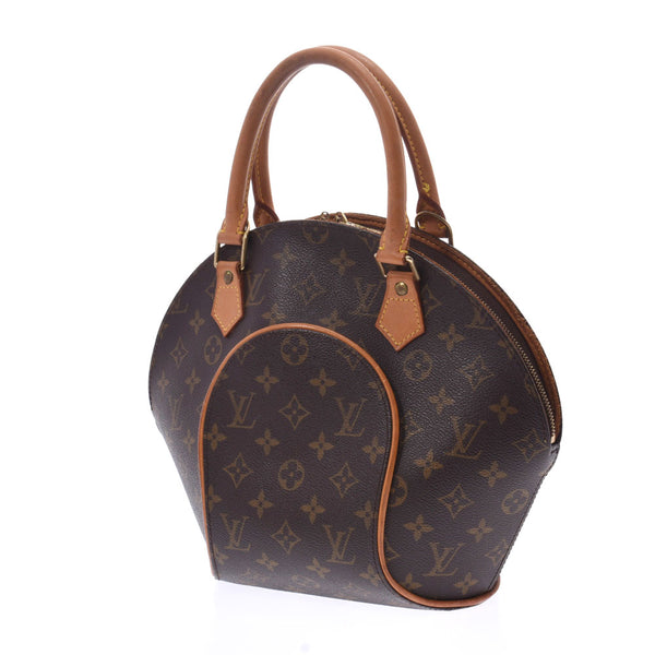 LOUIS VUITTON ルイヴィトン モノグラム エリプスPM ブラウン M51127 レディース モノグラムキャンバス レザー ハンドバッグ Bランク 中古 銀蔵