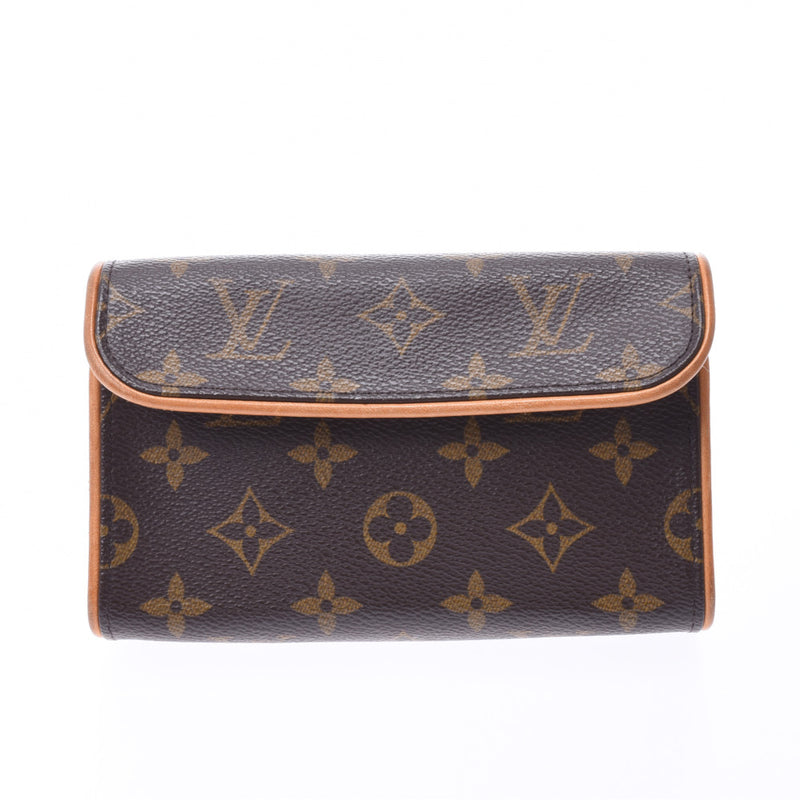 LOUIS VUITTON ルイヴィトンモノグラムポシェットフロランティーヌブラウン M51855 unisex monogram canvas leather bum-bag B rank used silver storehouse