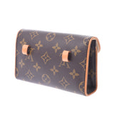 LOUIS VUITTON ルイヴィトンモノグラムポシェットフロランティーヌブラウン M51855 unisex monogram canvas leather bum-bag B rank used silver storehouse