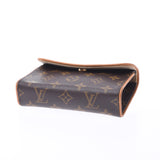 LOUIS VUITTON ルイヴィトンモノグラムポシェットフロランティーヌブラウン M51855 unisex monogram canvas leather bum-bag B rank used silver storehouse
